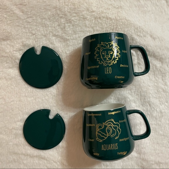 Zodiac Coffee mug set with the coffee warmer - Picture 5 of 13